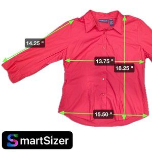 Forenza, Women's Button Down, Bright Pink, Size Large